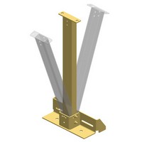 Honeywell SGCB Miller Concrete Stanchion Base For SkyGrip Temporary Horizontal Lifeline Systems For Concrete Applications
